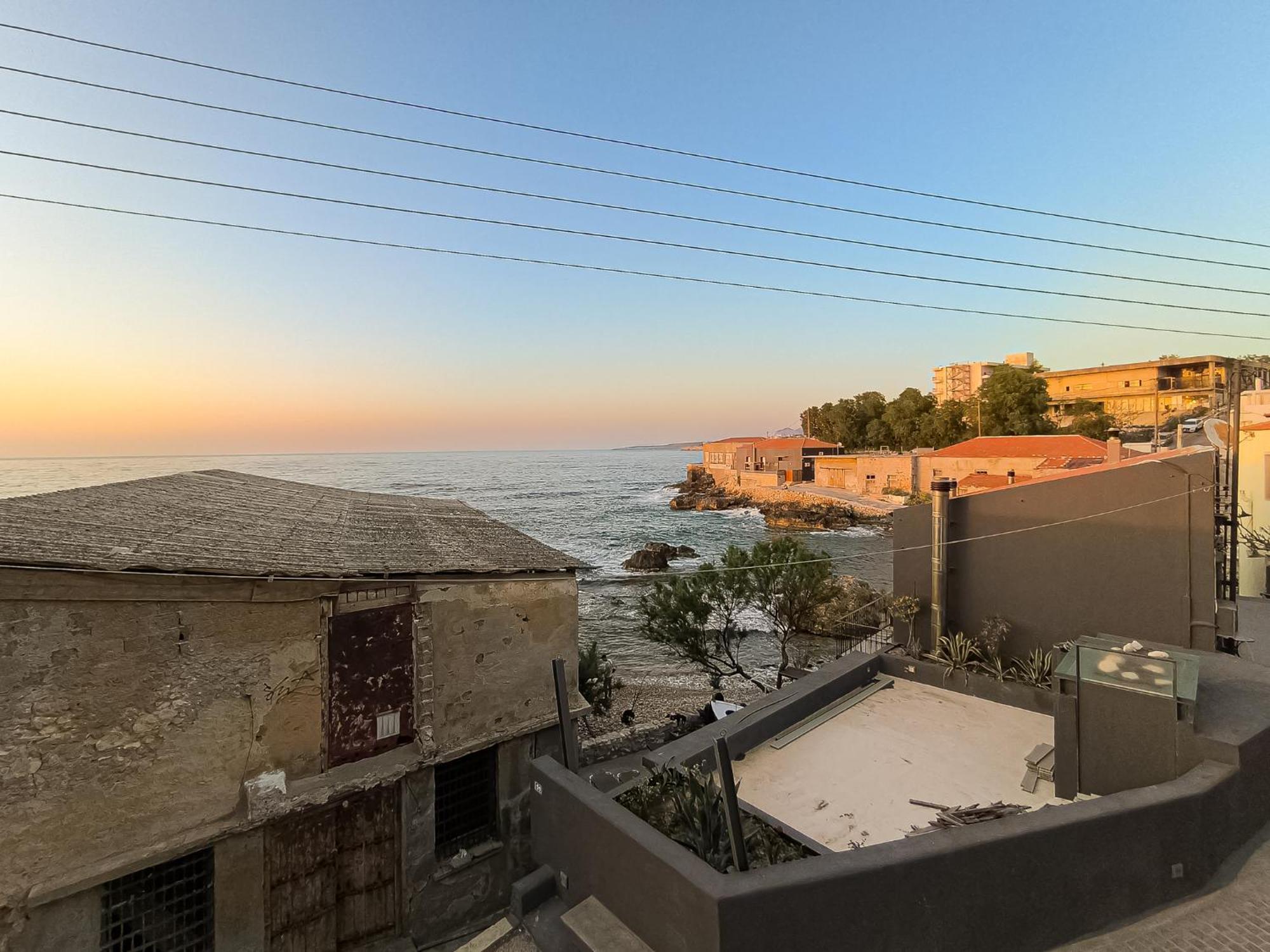Charming Old Tannery House With Spacious Veranda And Stunning Sea View! Chania  Bagian luar foto