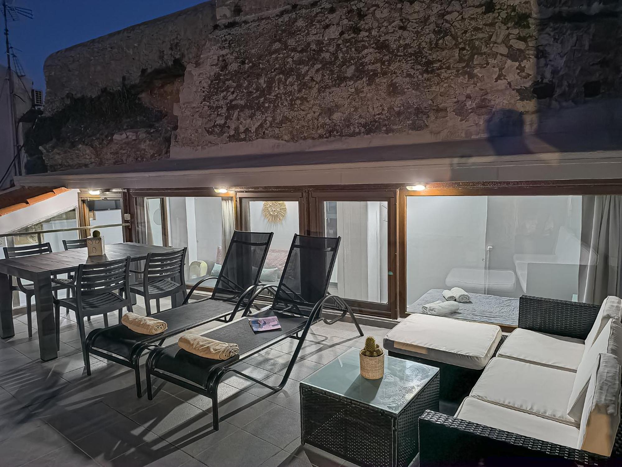 Charming Old Tannery House With Spacious Veranda And Stunning Sea View! Chania  Bagian luar foto