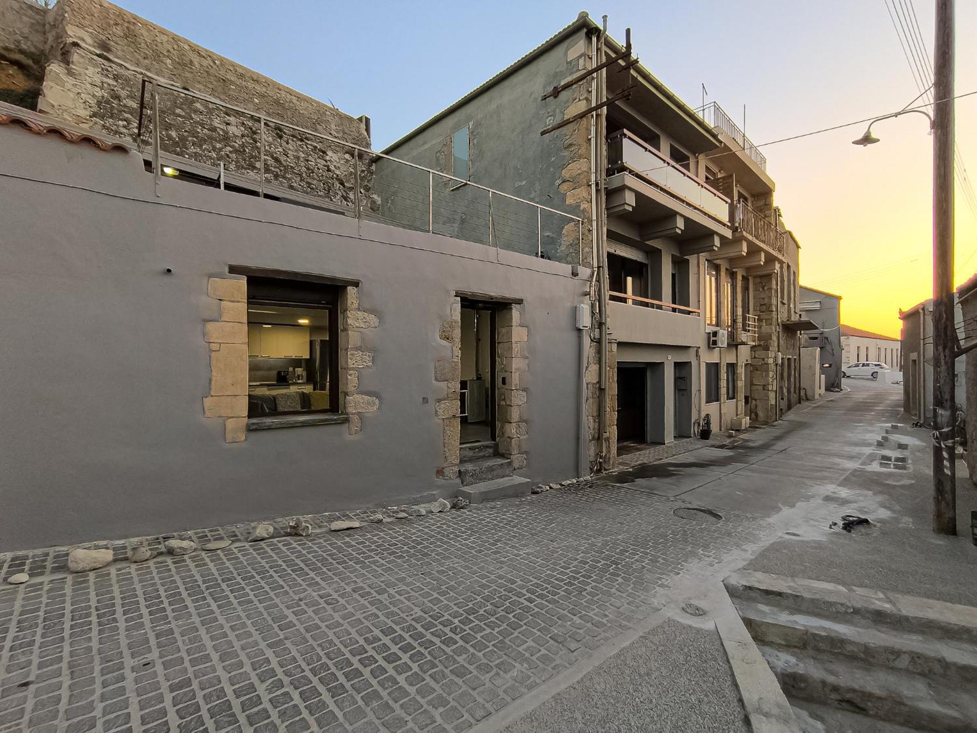 Charming Old Tannery House With Spacious Veranda And Stunning Sea View! Chania  Bagian luar foto