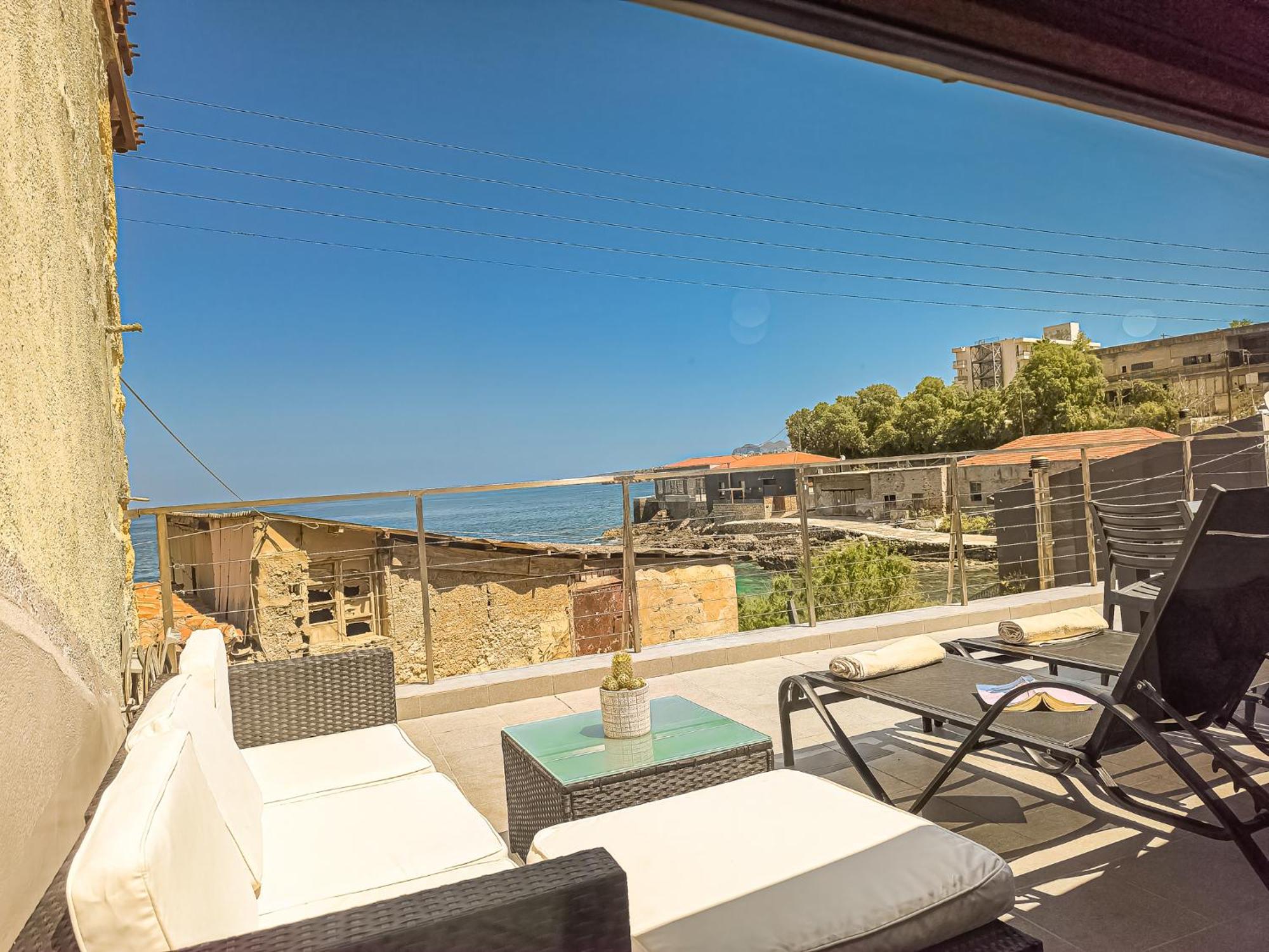 Charming Old Tannery House With Spacious Veranda And Stunning Sea View! Chania  Bagian luar foto